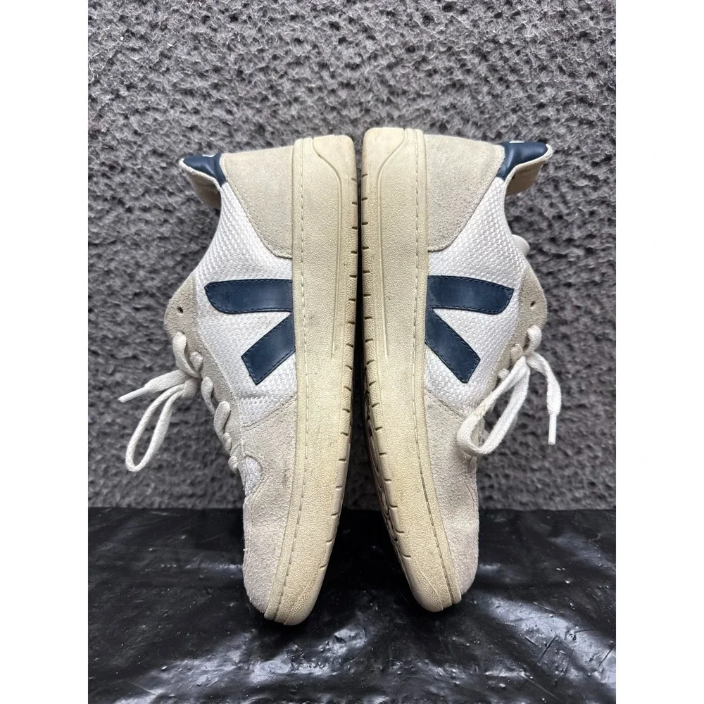 Veja V-10 B-Mesh Low Top Sneakers White Nautico VX0101380 Mens Size 6 US